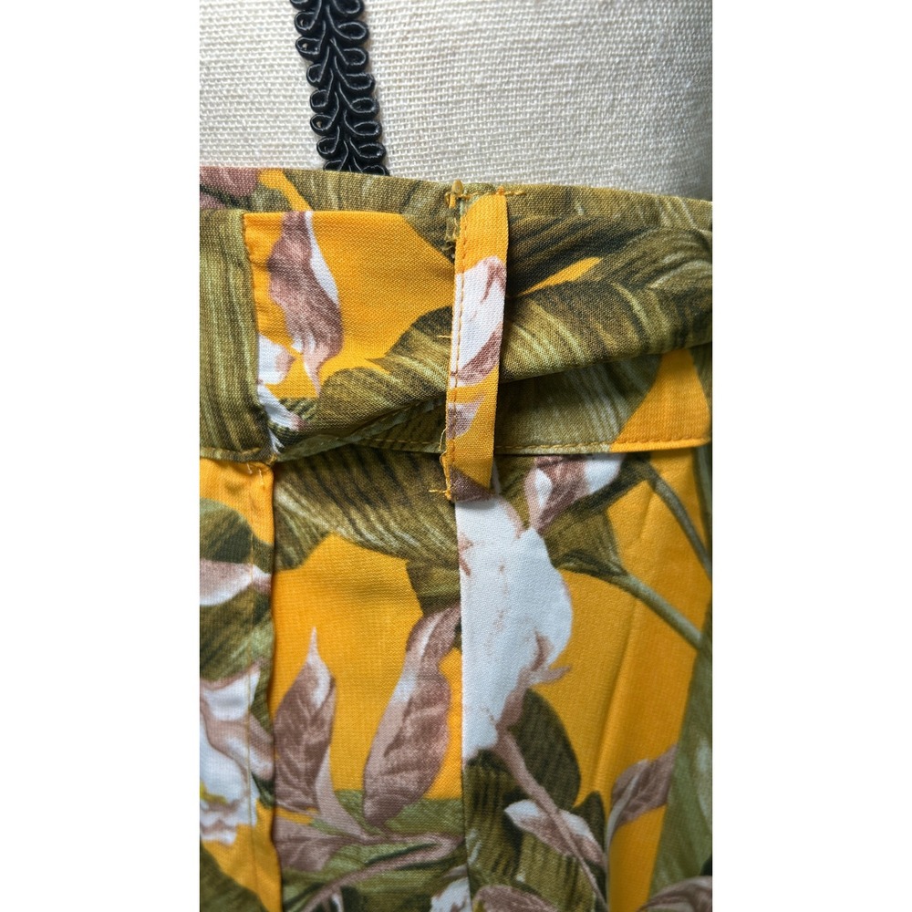 Lulus Away to the Islands Small NWT Marigold Tropical Print‎ Wrap Maxi Skirt - Picture 4 of 10